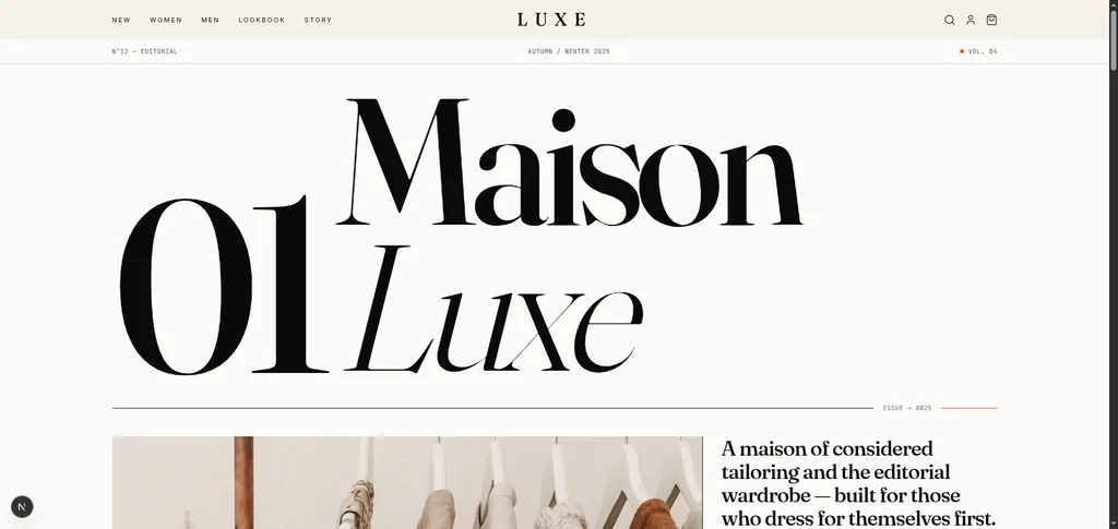 Luxe — Fashion e-commerce